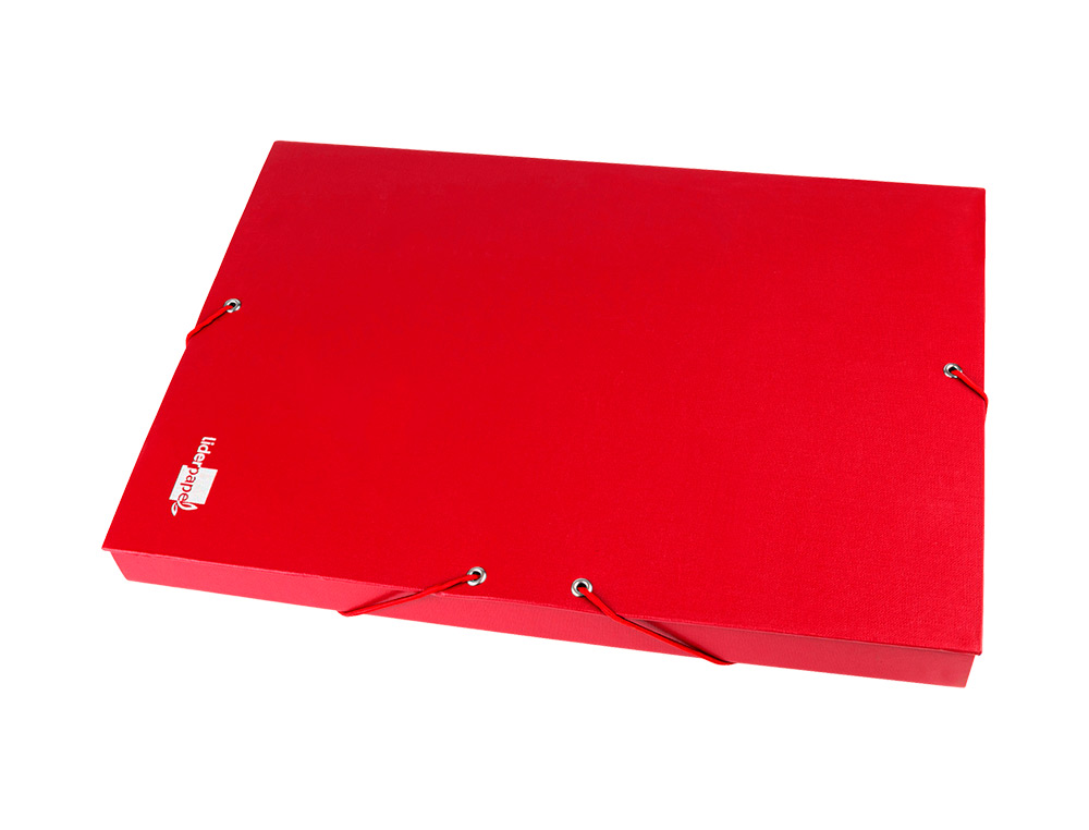 CARPETA PROYECTOS LIDERPAPEL FOLIO LOMO 30MM CARTON FORRADO ROJA