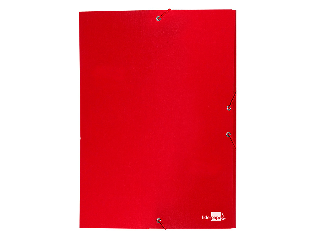 CARPETA PROYECTOS LIDERPAPEL FOLIO LOMO 30MM CARTON FORRADO ROJA