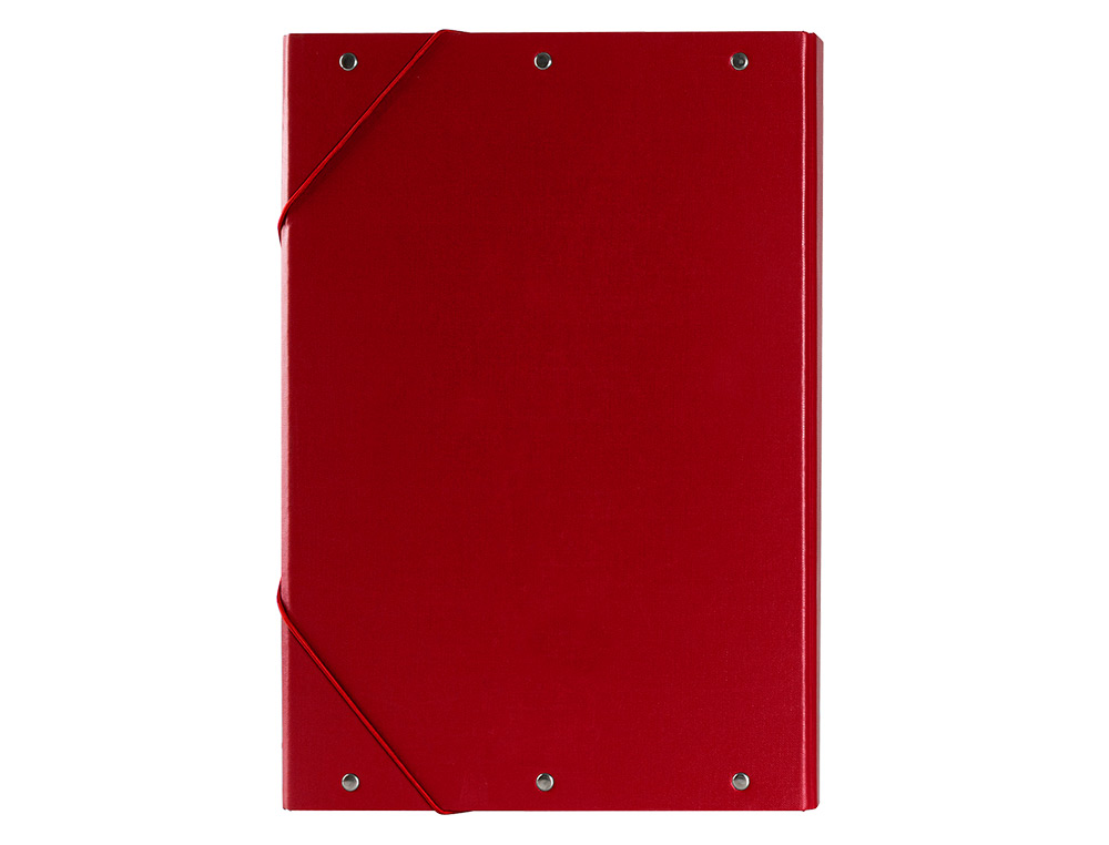 CARPETA PROYECTOS LIDERPAPEL FOLIO LOMO 30MM CARTON FORRADO ROJA