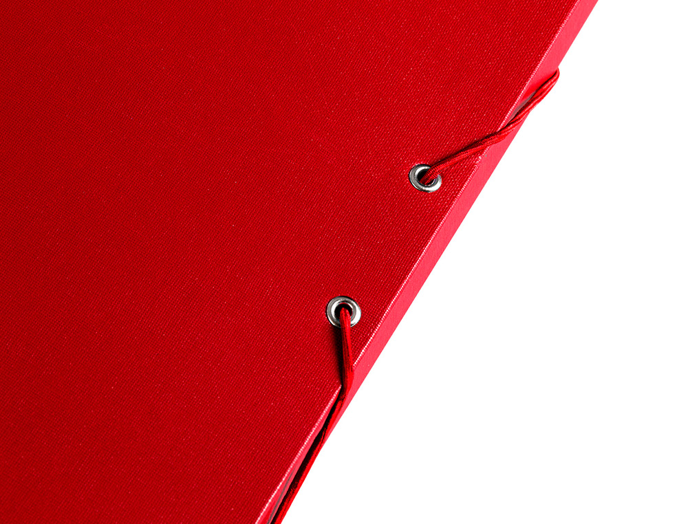 CARPETA PROYECTOS LIDERPAPEL FOLIO LOMO 30MM CARTON FORRADO ROJA