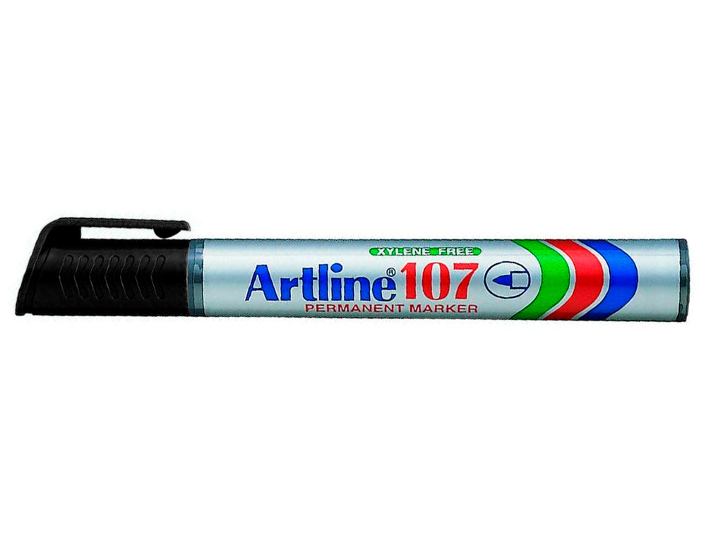 ROTULADOR ARTLINE MARCADOR PERMANENTE 107 NEGRO PUNTA REDONDA