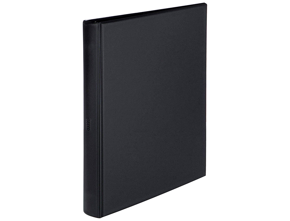 CARPETA MULTIFIN ALFA 3005-G 16 ANILLAS 39 MM PLASTICO FOLIO NEGRO 215X310 MM
