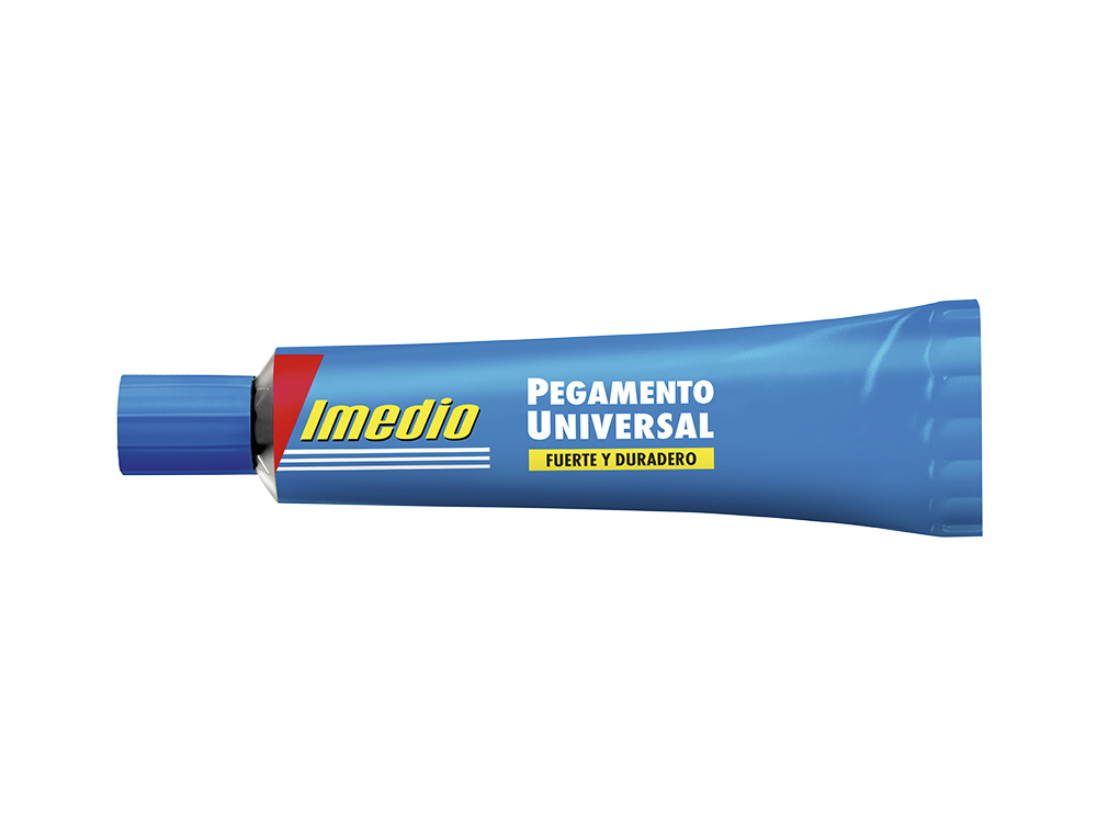 PEGAMENTO IMEDIO UNIVERSAL TRANSPARENTE BANDA AZUL 35 ML UNIDAD