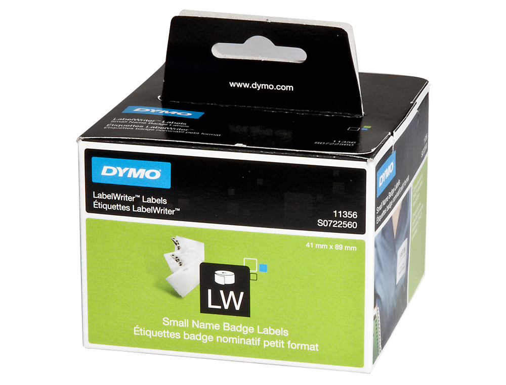 ETIQUETA ADHESIVA DYMO 11356 -TAMAO 89X41 MM PARA IMPRESORA 400 300 ETIQUETAS USO IDENTIFICACION
