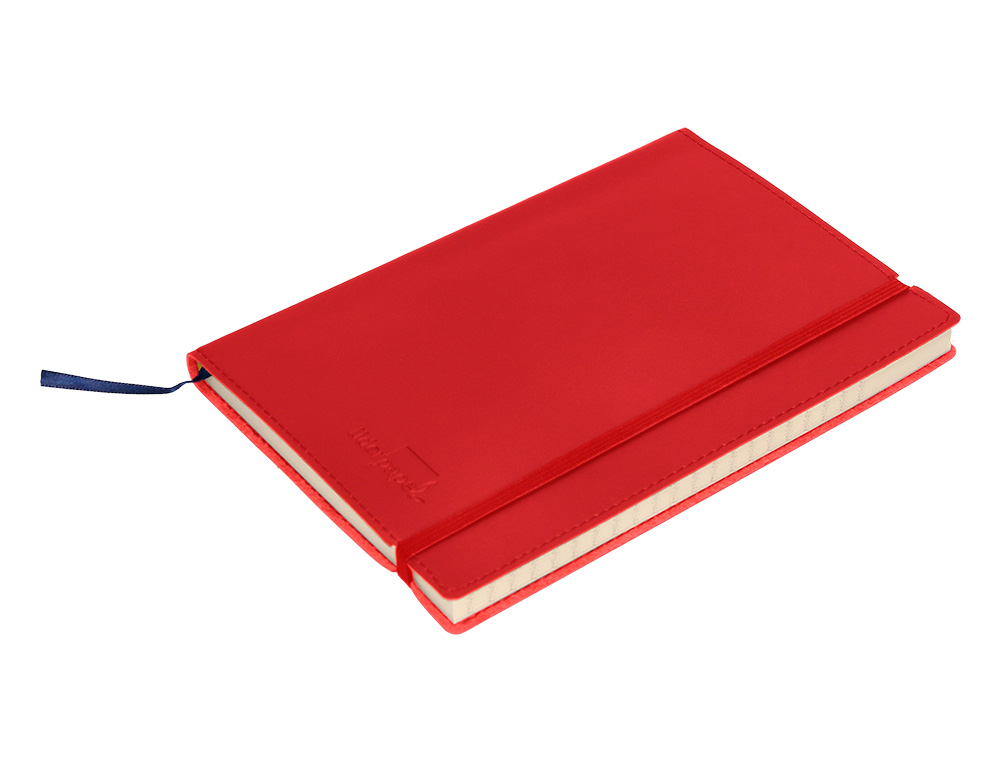 LIBRETA INDICE LIDERPAPEL SIMILPIEL A7 120 HOJAS 70GR COLOR ROJO