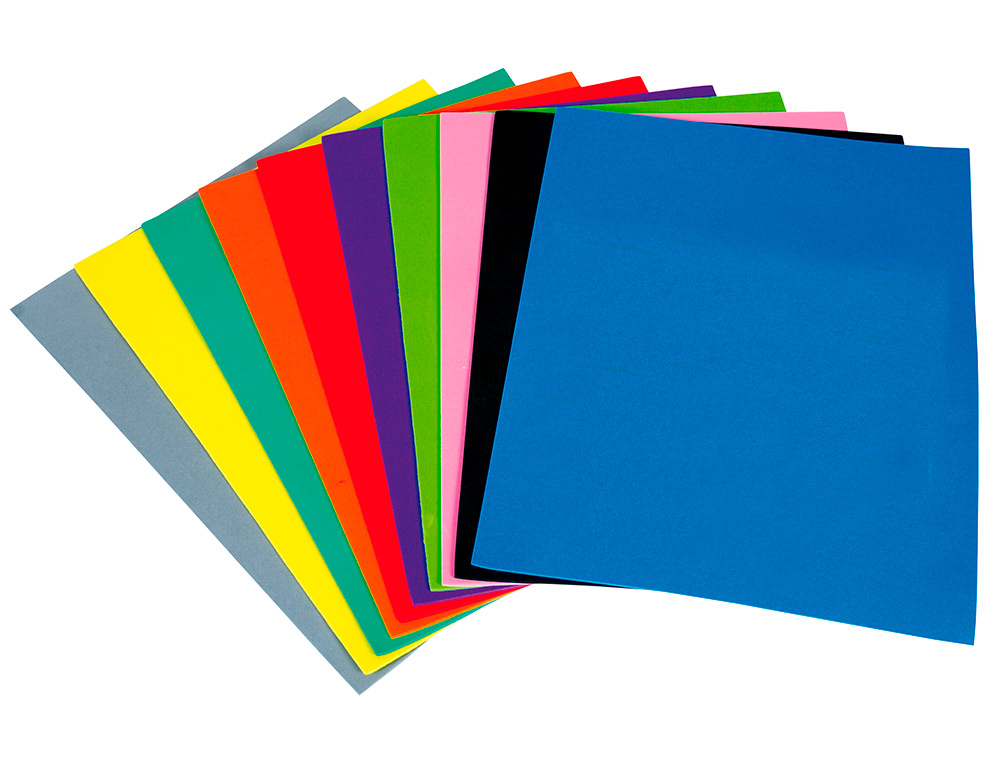GOMA EVA LIDERPAPEL 50X70CM 60G/M2 ESPESOR 1.5MM VERDE