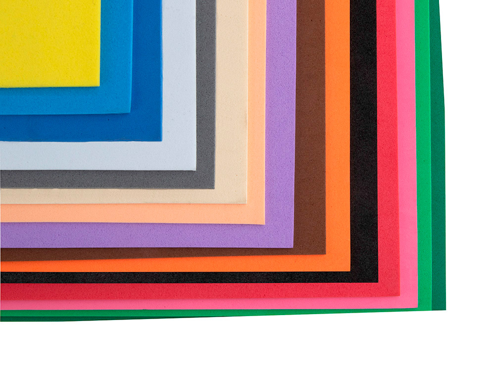 GOMA EVA LIDERPAPEL 50X70CM 60G/M2 ESPESOR 1.5MM VERDE