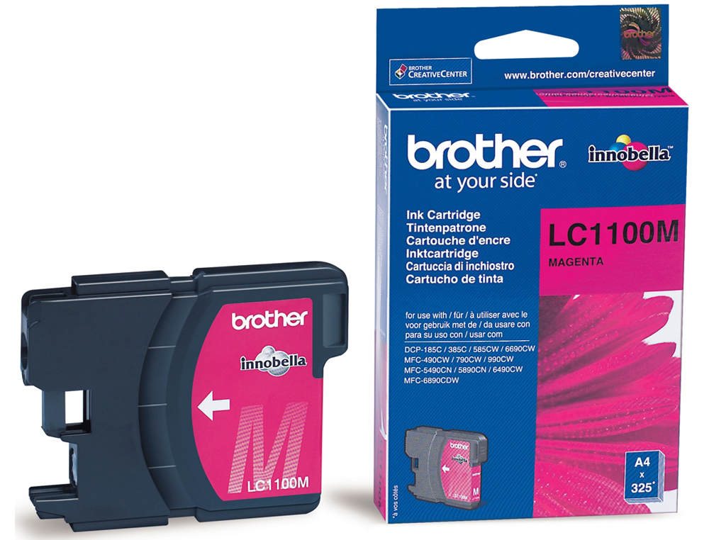 INK-JET BROTHER LC-1100M MAGENTA 325 PAG