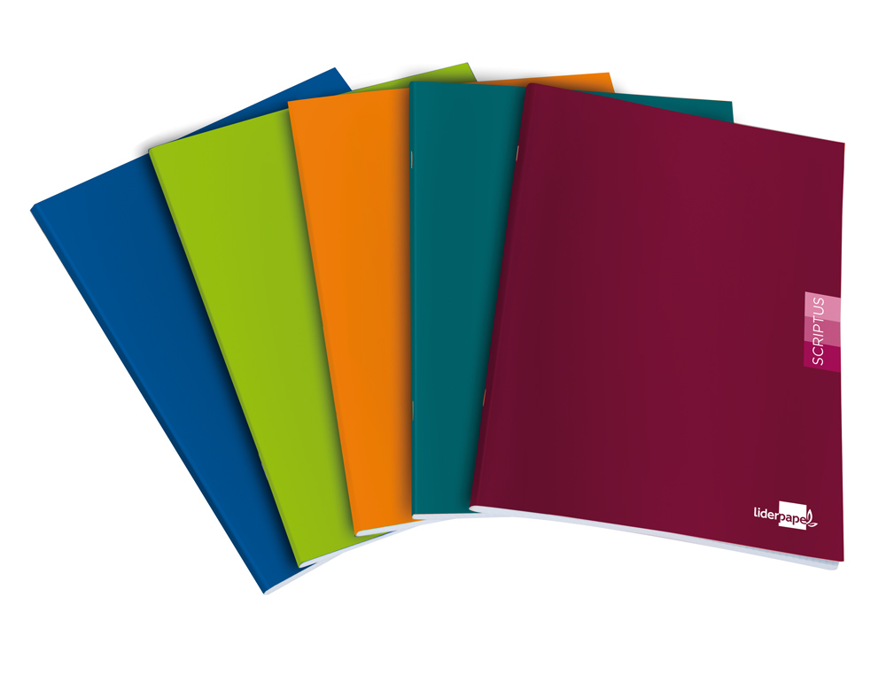 LIBRETA LIDERPAPEL SCRIPTUS A4 48 HOJAS 90GR CUADRO 8MM CON MARGEN