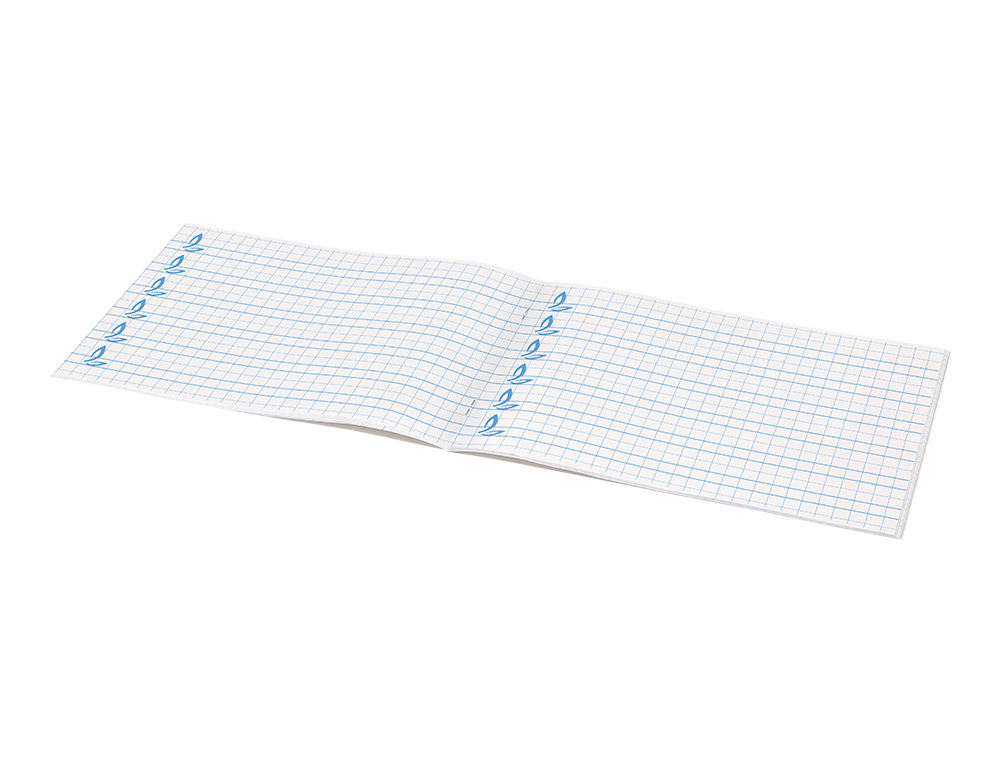 LIBRETA LIDERPAPEL PAUTAGUIA TAPA CARTONCILLO 32 HOJAS DIN A5 70 GR CUADRICULADO PAUTADO 8 MM APAISADO CON MARGEN