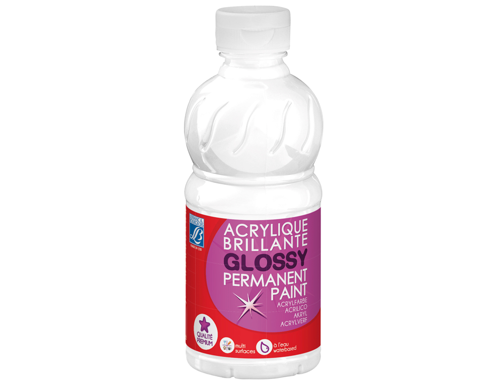 PINTURA ACRILICA L&B BRILLO BLANCO BOTE DE 250 ML