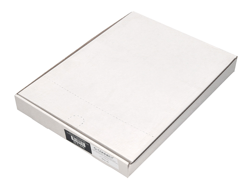CARPETA DOSSIER UERO PLASTICO Q-CONNECT DIN A4 120 MICRAS AMARILLA CAJA DE 100 UNIDADES