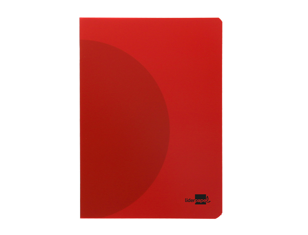 LIBRETA LIDERPAPEL 360 TAPA DE PLASTICO A4 48 HOJAS 90GR HORIZONTAL CON DOBLE MARGEN COLORES SURTIDOS