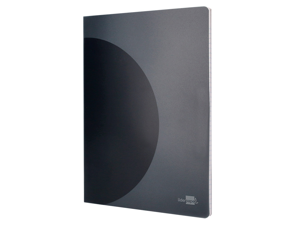 LIBRETA LIDERPAPEL 360 TAPA DE PLASTICO A5 48 HOJAS 90GR HORIZONTAL CON DOBLE MARGEN TAPA NEGRA