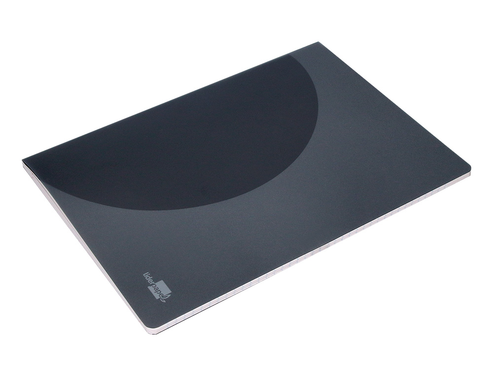 LIBRETA LIDERPAPEL 360 TAPA DE PLASTICO A5 48 HOJAS 90GR HORIZONTAL CON DOBLE MARGEN TAPA NEGRA