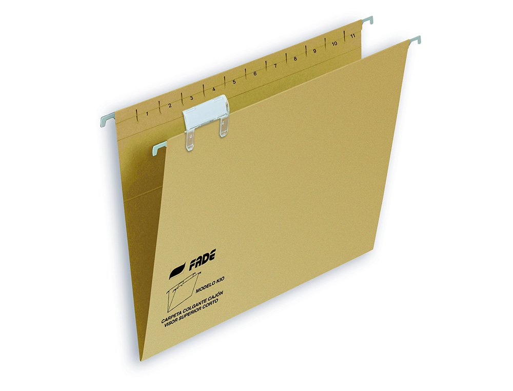 CARPETA COLGANTE FADE FOLIO PROLONGADO VISOR SUPERIOR KRAFT ECO