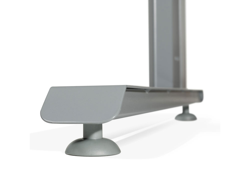 ALA PARA MESA ROCADA SERIE METAL 60X100 CM DERECHA O IZQUIERDA ACABADO GRIS/BLANCO