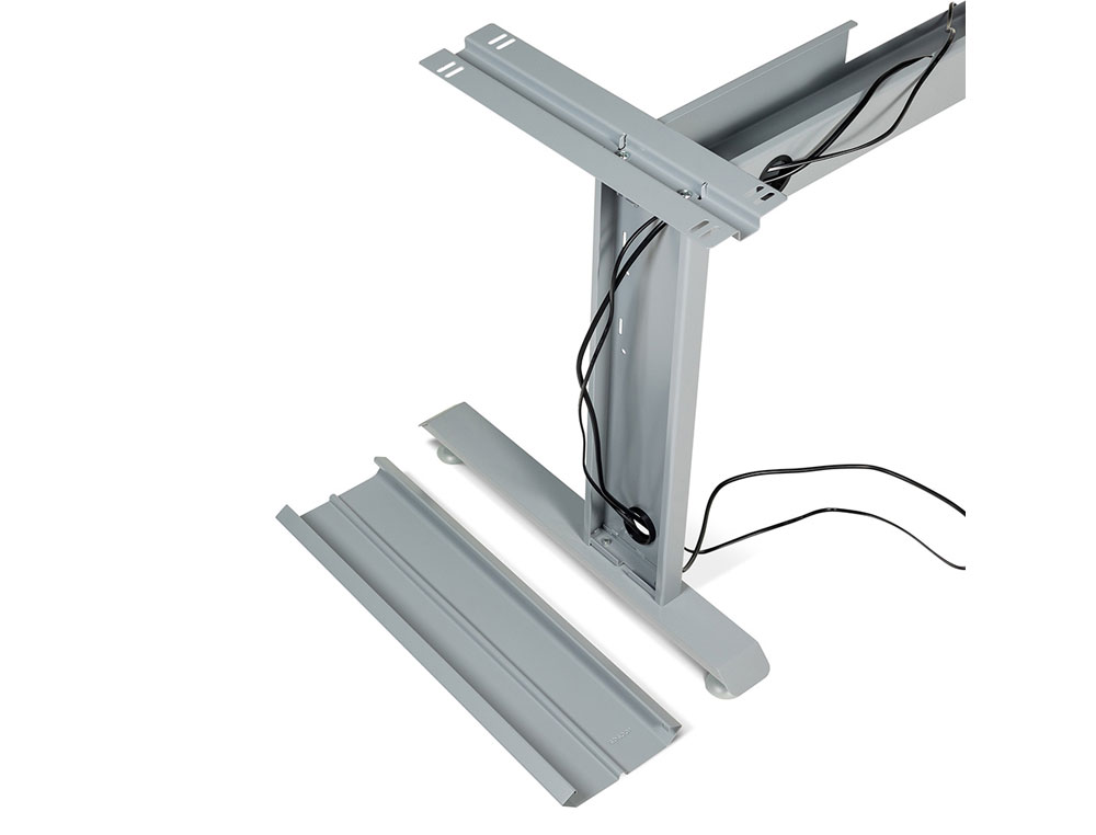MESA ROCADA SERIE METAL 180X110X76 CM DERECHA ACABADO AC01 HAYA