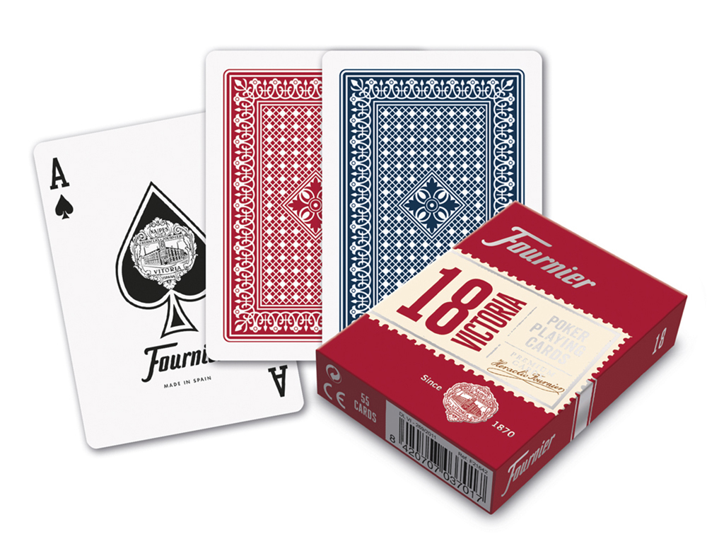 BARAJA FOURNIER POKER INGLES Y BRIDGE N18 55 CARTAS