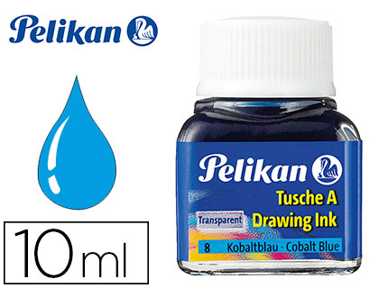 TINTA CHINA PELIKAN AZUL COBALTO BOTE DE 10 ML