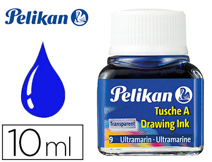 TINTA CHINA PELIKAN AZUL ULTRAMAR BOTE DE 10 ML