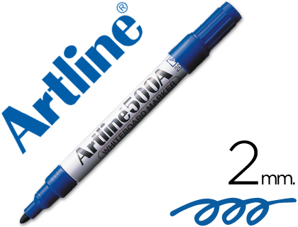 ROTULADOR ARTLINE PIZARRA EK-500 AZUL PUNTA REDONDA 2 MM RECARGABLE