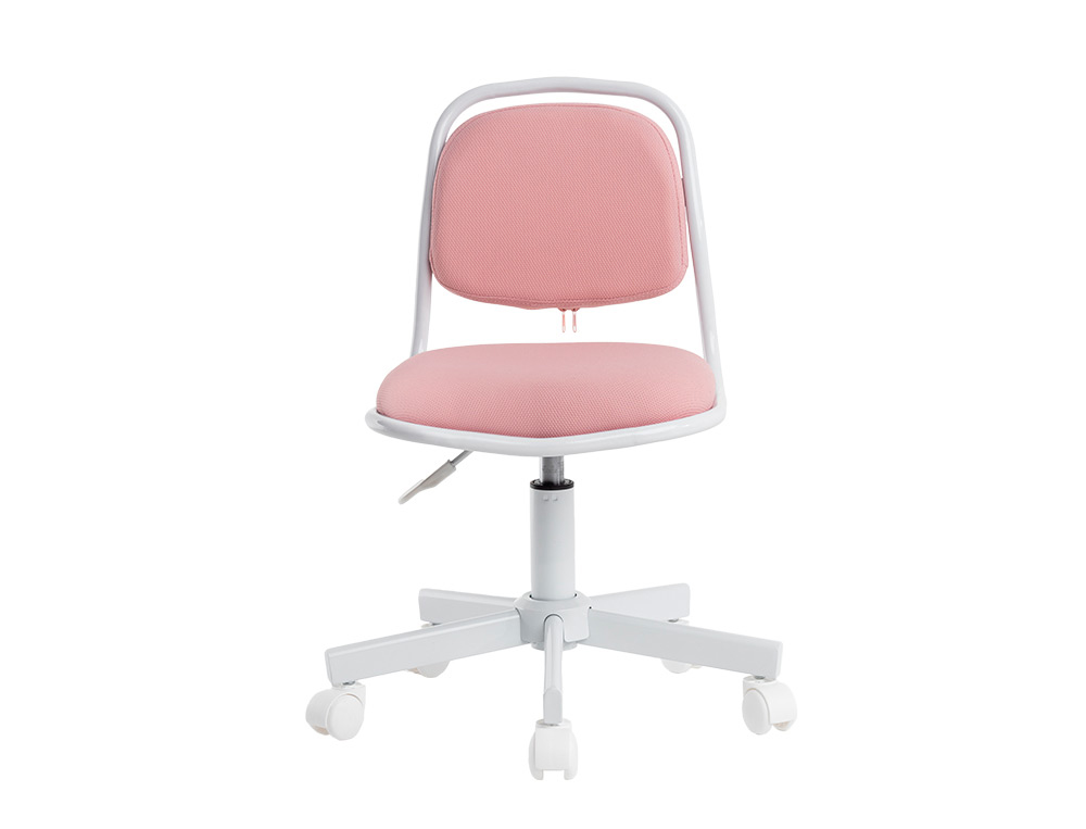 SILLA Q-CONNECT INFANTIL BARI ESCRITORIO COLOR ROSA ALT MAX 795 ANC 390 PROF 350 MM