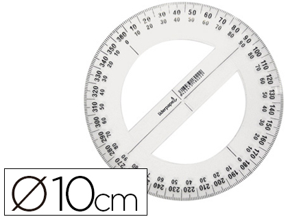 CIRCULO PLASTICO LIDERPAPEL 10 CM