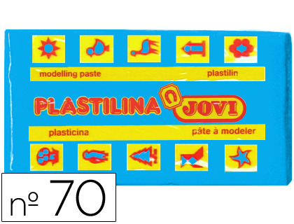 PLASTILINA JOVI 70 AZUL CLARO UNIDAD TAMAO PEQUEO