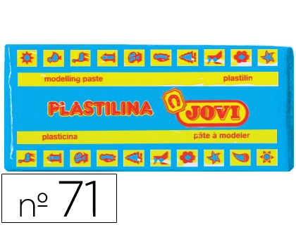 PLASTILINA JOVI 71 AZUL CLARO UNIDAD TAMAO MEDIANO