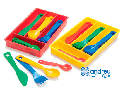 JUEGO DANTORY CUBERTERIA 4 SERVICIOS 17 PIEZAS 11,5X18,5X2,5 CM