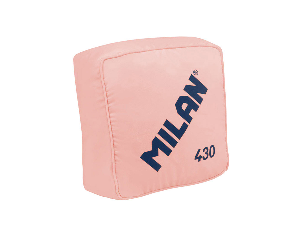 COJIN MILAN GOMA 430 SINCE 1918 TEJIDO ATERCIOPELADO FUNDA EXTRAIBLE COLOR ROSA 350X350X160 MM