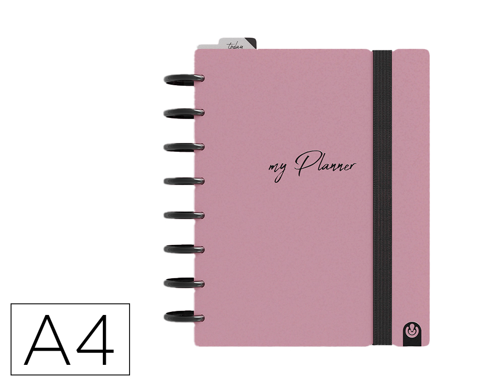 CUADERNO CARCHIVO MY PLANNER INGENIOX CLASSIC DIN A5 240 HOJAS COLOR ROSA